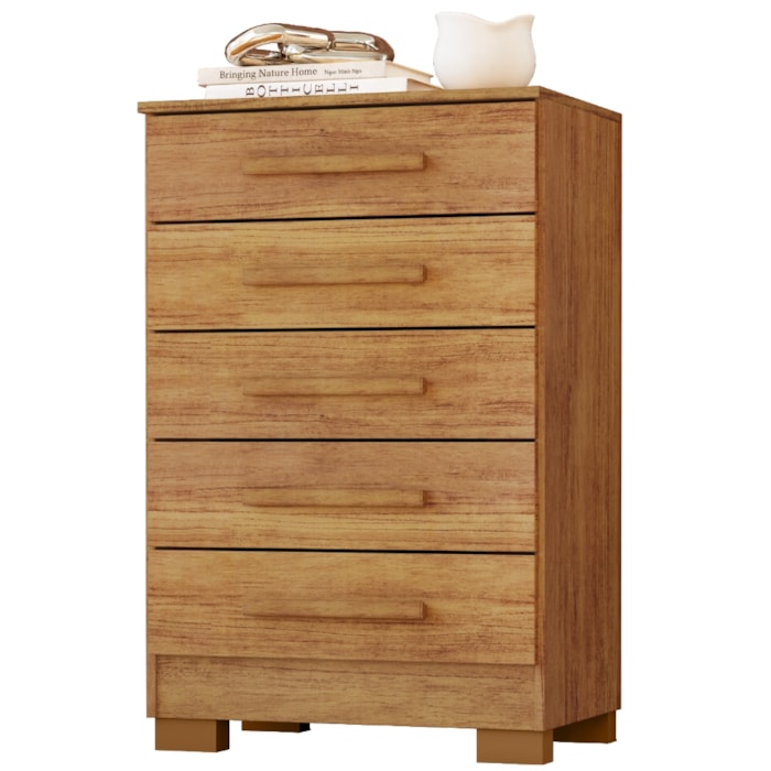 Comoda 5 Gavetas 64 cm Paola Cedro RUDK
