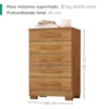 Comoda 5 Gavetas 64 cm Paola Cedro RUDK