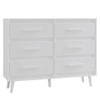 Comoda 6 Gavetas 120 cm Mila Branco Mobbs