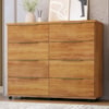 Comoda 8 Gavetas Com Rodizios 121 cm Athenas Cedro RUDK