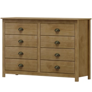 Comoda 8 Gavetas Madeira Maciça 125 cm 9102 Freijo Milani Store Comoda 8 Gavetas Madeira Maciça 125 cm 9102 Freijo Milani Store