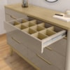 Comoda 8 Gavetas Pes Madeira 135 cm Vicenza Fendi Hannover DCASA