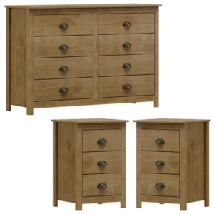 Comoda 8 Gv 02 Mesas de Cabeceira 3 Gv Madeira Maciça Freijo Milani Store Comoda 8 Gv 02 Mesas de Cabeceira 3 Gv Madeira Maciça Freijo Milani Store