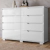 Comoda Georgia 8 Gavetas 147 cm Branco Moval