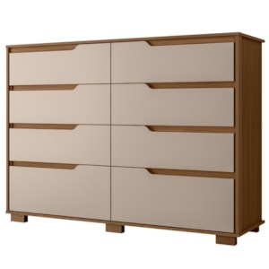 Comoda Georgia 8 Gavetas 147 cm Carvalho Fendi Moval