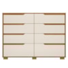 Comoda Georgia 8 Gavetas 147 cm Freijo Off White Moval