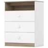 Comoda Infantil 3 Gavetas 75 cm Magia Branco Jequitiba Henn