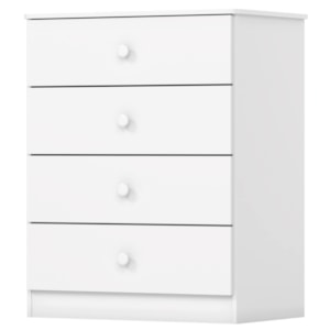 Comoda Infantil 4 Gavetas 65 cm Labirinto Branco Henn