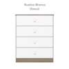 Comoda Infantil 4 Gavetas 65 cm Labirinto Rustico Branco Henn