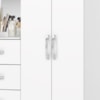 Comoda Multiuso 2 Portas 3 Gavetas Com Espelho 115 cm B700 Branco Briz