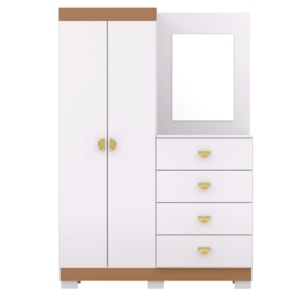 Comoda Roupeiro Espelho 120 cm 2 Portas 20034 Branco Camarim VLR Comoda Roupeiro Espelho 120 cm 2 Portas 20034 Branco Camarim VLR