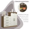 Comoda Sapateira 04 Gavetas 02 Portas 2004142 Atacama Off White ARMoveis