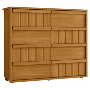 Comoda Tarsila 8 Gavetas MDF 136 cm Cinamomo Madetec