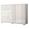 Comoda Texas 4 Gavetas 2 Portas 147 cm Branco Moval