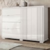 Comoda Texas 4 Gavetas 2 Portas 147 cm Branco Moval