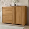 Comoda Texas 4 Gavetas 2 Portas 147 cm Freijo Moval