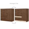 Comoda Venus 4 Gavetas 1 Porta 98 cm Castanho Wood Flex Moval