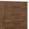 Comoda Venus 4 Gavetas 1 Porta 98 cm Castanho Wood Flex Moval