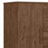 Comoda Venus 4 Gavetas 1 Porta 98 cm Castanho Wood Flex Moval