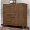 Comoda Venus 4 Gavetas 1 Porta Com Pes 98 cm Castanho Wood Flex Moval
