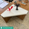 Conexao Para Mesa Escritorio Tamburato 59X59 Y37 Branco Artany