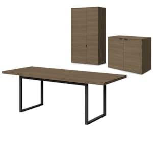 Conjunto Escritorio 3 Peças Frame Munique Kappesberg