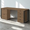 Conjunto Escritorio Industrial Mesa e Gaveteiros Frame Munique Kappesberg