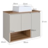 Conjunto Gabinete Suspenso 80 cm Com Cuba BL9220 Mell Arenas FAEM