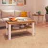 Conjunto Mesa de Centro e Apoio MCA45 Carvalho Off White ARLY