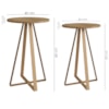 Conjunto Mesa De Centro Sala De Estar 27959 Hanover Dourado Artesano