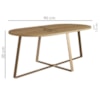 Conjunto Mesa De Centro Sala De Estar 27959 Hanover Dourado Artesano
