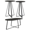 Conjunto Mesa De Centro Sala De Estar 27959 Preto Artesano
