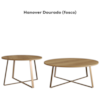 Conjunto Mesa De Centro Sala De Estar 27960 Hanover Dourado Artesano