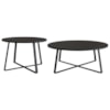 Conjunto Mesa De Centro Sala De Estar 27960 Preto Artesano