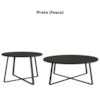 Conjunto Mesa De Centro Sala De Estar 27960 Preto Artesano