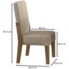 Conjunto Mesa Jantar MDF 110x84 cm 4 Cadeiras 110312 Cedro Gold Celmo