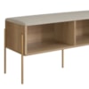Conjunto Sapateira Banco e Prateleira 28979 Hanover Dourado Artesano
