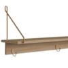 Conjunto Sapateira Banco e Prateleira 28979 Hanover Dourado Artesano