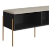 Conjunto Sapateira Banco e Prateleira 28979 Nero Dourado Artesano