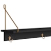 Conjunto Sapateira Banco e Prateleira 28979 Nero Dourado Artesano