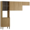 Cozinha 3 Pecas 251 cm MDF Vert Plus Freijo Freijo ABS Pto KTP