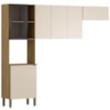Cozinha 3 Pecas 251 cm MDF Vert Plus Freijo Soft ABS Pto KTP