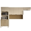 Cozinha 3 Pecas Glam 320 cm Freijo Vanilla Cp Ripado Freijo KTP