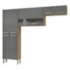 Cozinha 3 Pecas Nala 222 cm Freijo Gris KTP