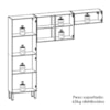 Cozinha 3 Pecas Nala 222 cm Freijo Gris KTP