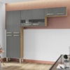 Cozinha 3 Pecas Nala 222 cm Freijo Gris KTP