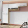 Cozinha 3 Pecas Nala 222 cm Freijo Supremo Cp Ripado Freijo KTP