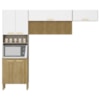 Cozinha 3 Pecas Urbane 260 cm Freijo Supremo Cp Ripado Freijo KTP