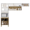 Cozinha 3 Pecas Urbane 260 cm Freijo Supremo Cp Ripado Freijo KTP