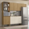 Cozinha 4 Pecas 251 cm MDF Vert Plus Freijo Freijo Soft KTP